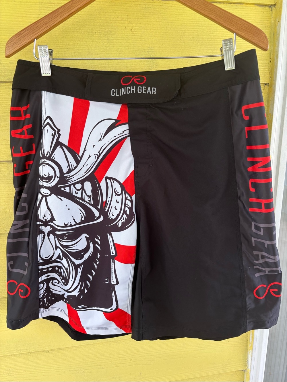 Men’s Black & Red Graphic Board Shorts